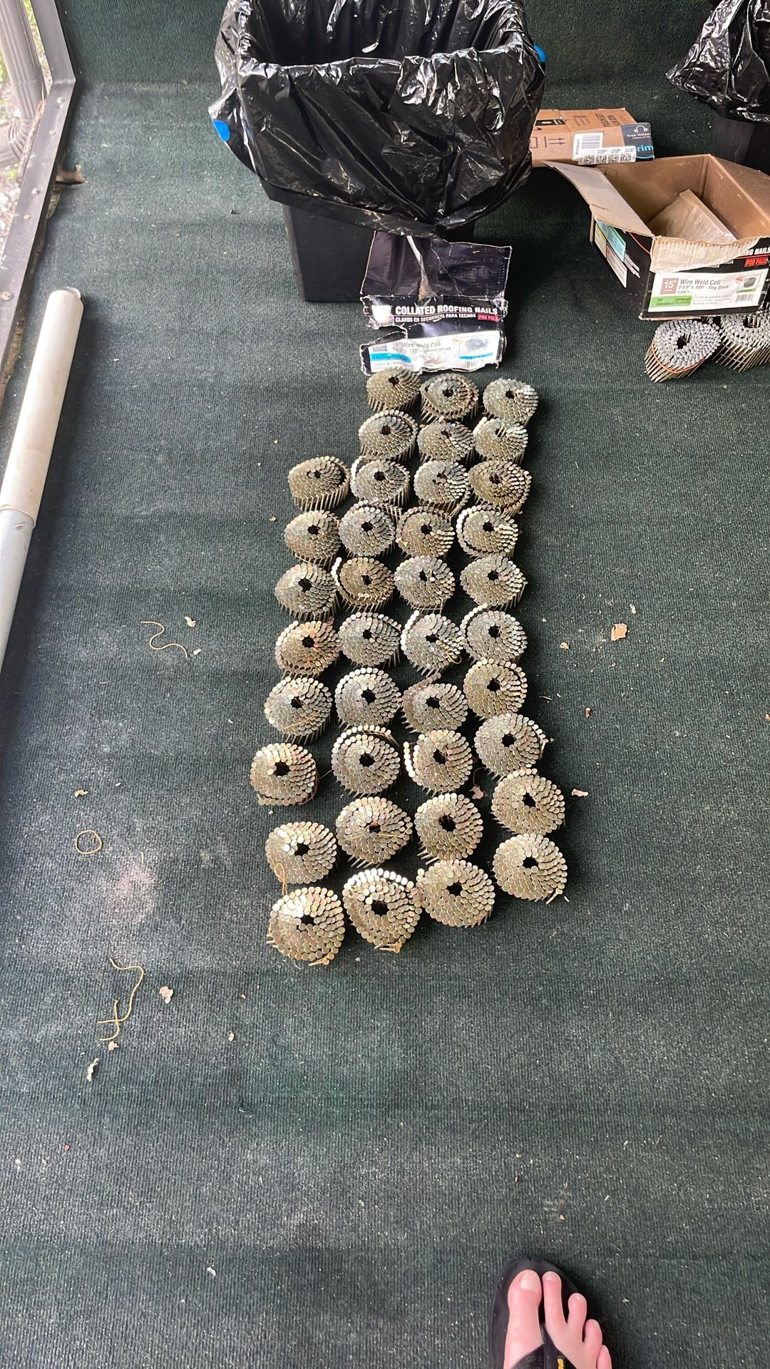Roofing nails Collated electro galvanized