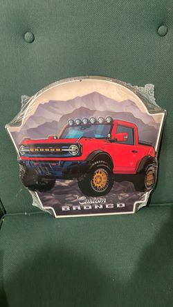 Ford Custom Bronco Metal Sign 12x12