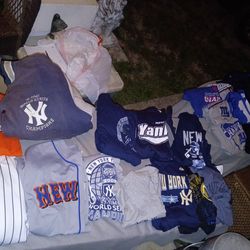 New York Mets Yankees Giants Jerseys Shirts Jackets 22 Pieces