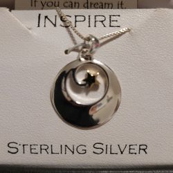 NIB INSPIRE NECKLACE WITH PENDENT W/ GOLD STAR 