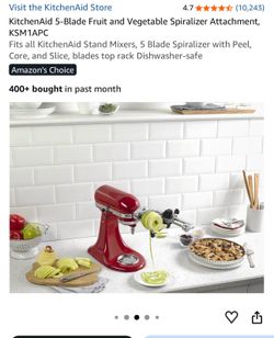Kitchen’ Aid spiralizing 5 blades