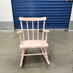 Pink Little Kid Rocking Chair