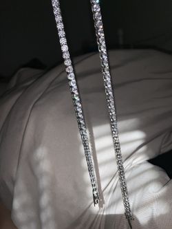 18” STERLING SILVER DIAMOND CHAIN