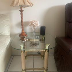 Glass End Table/ Side table