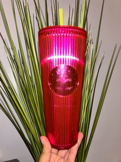 Starbucks 2023 Summer Iridescent Magenta Bling Cold Cup