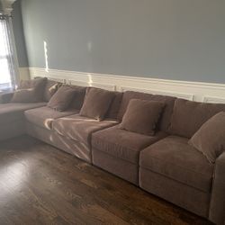 Radley 5 Piece Fabric Chaise Sectional Sofa
