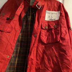Men’s Peregrine traditional British Country clothing Jacket Red size XL $40 Located PharrTexas 78577