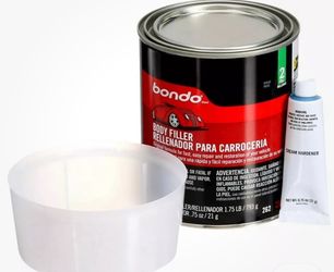 New!! 3M BONDO Body Filler  Rellenador Para Carroceria AUTO Stage 2  1.75 lb