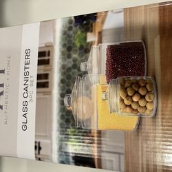 New : Glass Jars By Authentic home. 