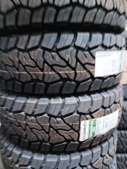 New set of tires kumho rt 285 70 17 lt