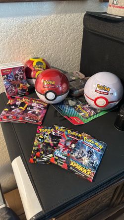 Pokemon cards and tins