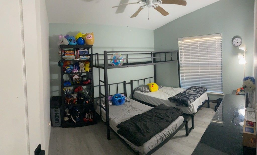 Triple Bunk Bed Setup