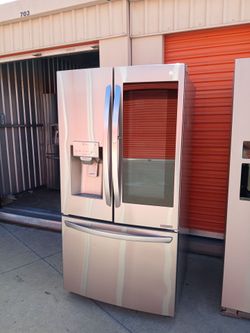 LG STAINLESS STEEL SMART DOOR IN DOOR FRENCH DOOR REFRIGERATOR WITH ICE PLUS