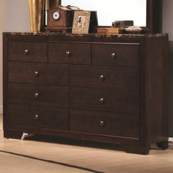 Conner 9-drawer Rectangular Dresser Cappuccino🛒No credit Check 🌟Make your Order Online