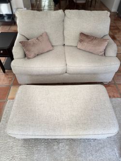 Small Sofa, Arm Chair, 1 Ottoman