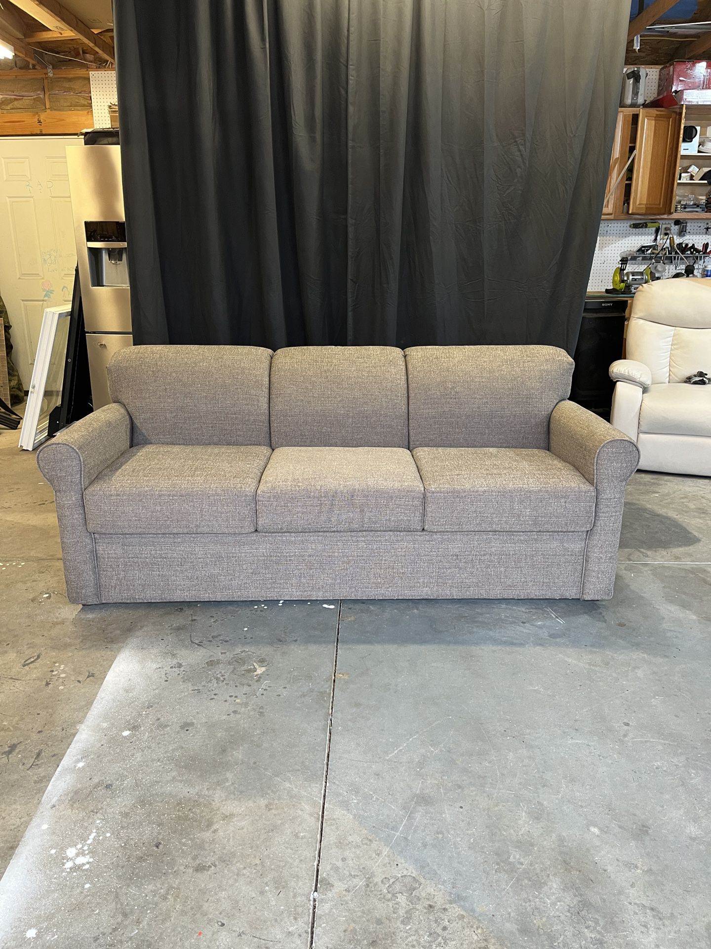 Brown Pullout Bed Couch