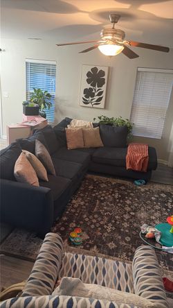 Blue sectional