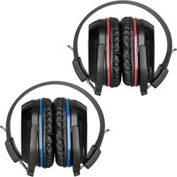 SIMOLIO 2 Pack IR Wireless Headphones for in Car TV Video Audio Listening, Not Bluetooth, 2 Channel Car DVD Headphones for Kids, Universal Infrared He