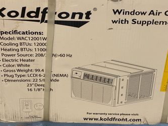 Koldfront Window AC  220 volt