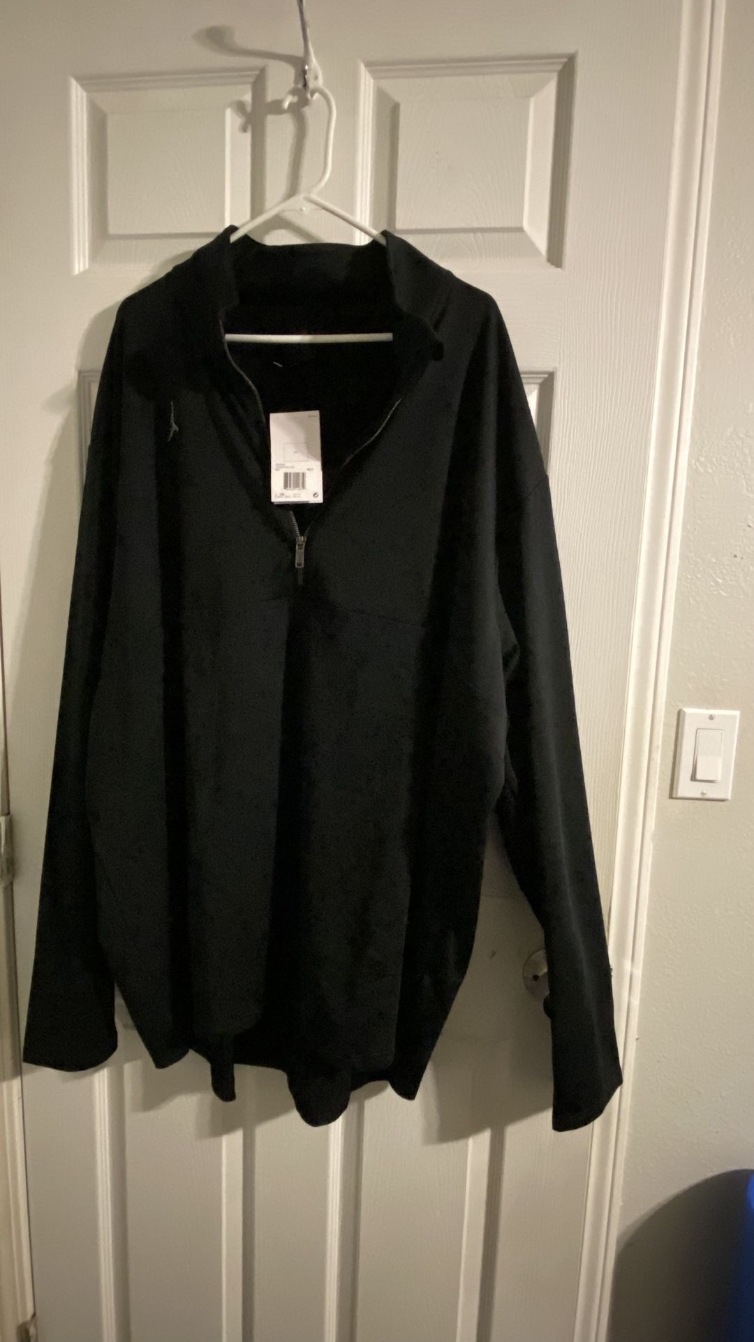Nike Air Jordan Dri-Fit 1/2 Half Zip Men’s Size 4XL Black Fleece Jacket Top NWT