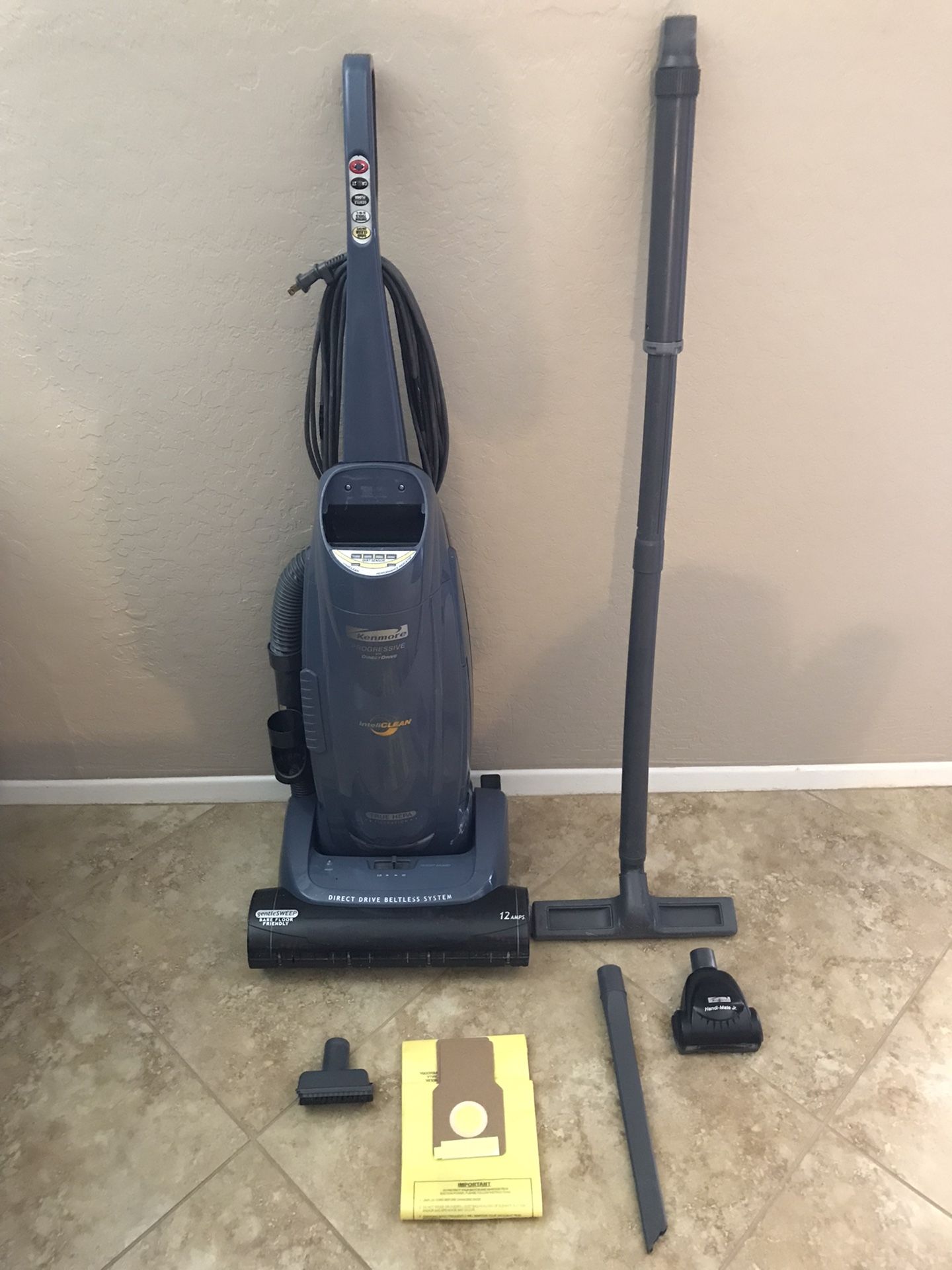 Kenmore Progressive Intelliclean (Light Lights Indicate When Carpets Are Clean), Direct Drive, Beltless, 3 Bags Included, Owned Since New