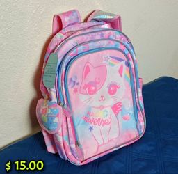 Pink backpack