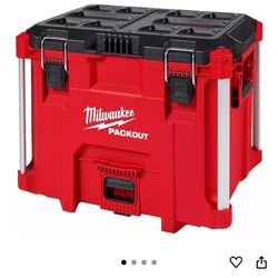 PACKOUT XL Heavy Duty Tool Box w/Organizer Tray Fits Milwaukee $220   * Material Plastic  * Color Red  * Product Dimensions 15.5"L x 21.8"W