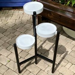 3 Tier Plant Stand, Bamboo/Metal