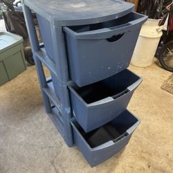 3-drawer Sterilite Storage Shelf 