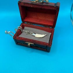 Colmillo De Coyote Talisman Para La Buena Suerte Y Protección Hecho En Plata 925 