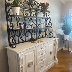 Solid Wood Rustic Buffet Cabinet