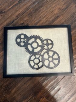 Framed steampunk home decor
