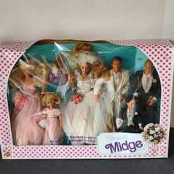 VINTAGE BARBIE DOLL WEDDING PARTY SET 