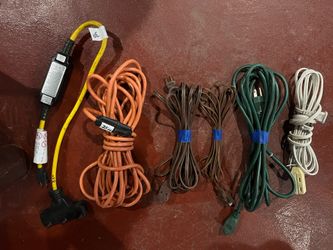 Lot Of 6 Random Extension Cords