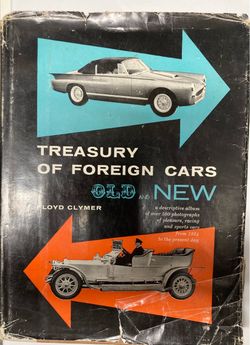 Treasury of Foreign Cars Old and NewbBook HB w/DJ