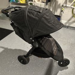 Baby Jogger City Mini GT Stroller In Excellent Condition + Chicco Car Seat Adapter
