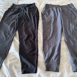 2 women's joggers, size S, $10 each