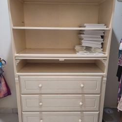 Nursery Armoire Cabinet Storage Changing Table