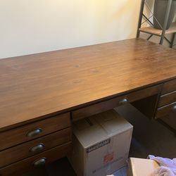 Vintage Inspired Desk & Filing Cabinet 