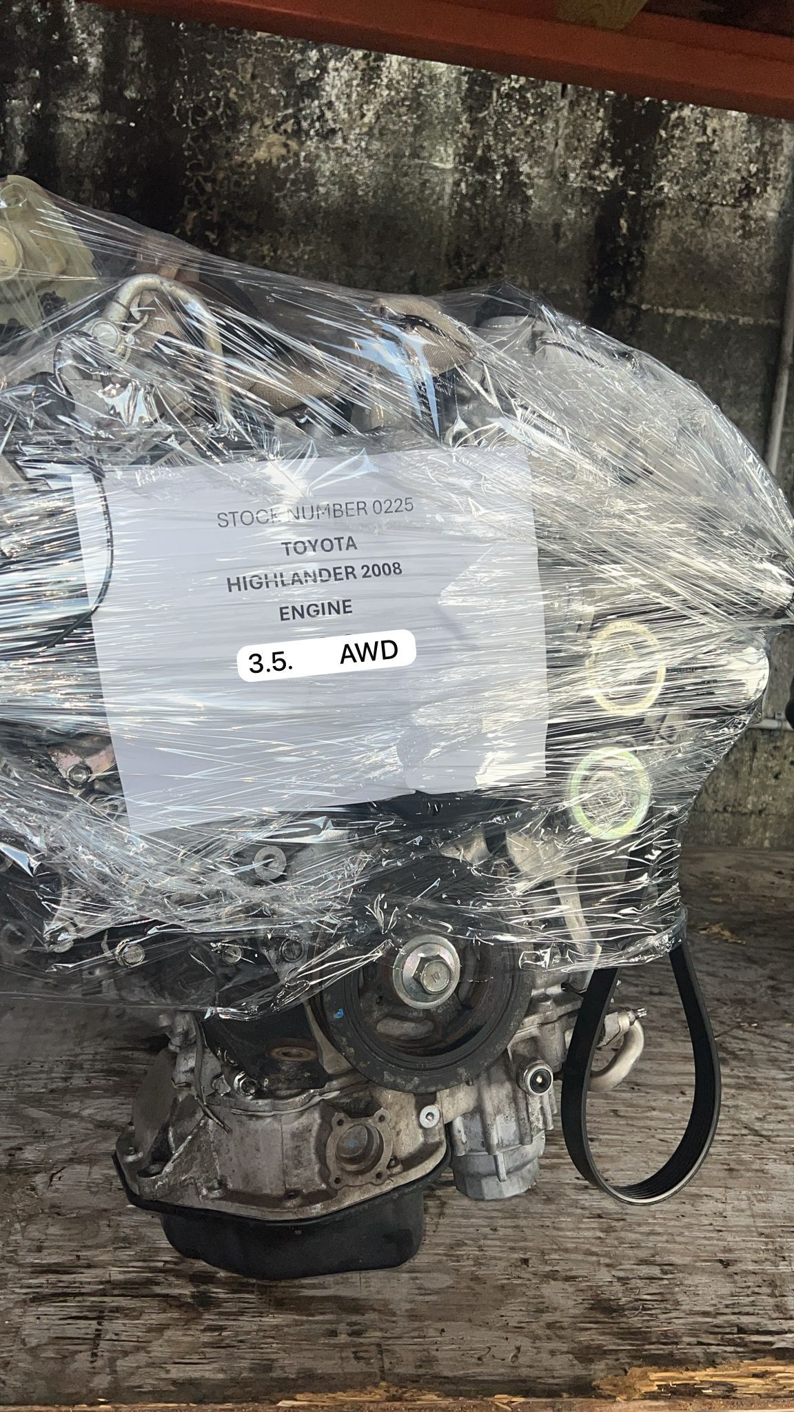 TOYOTA HIGHLANDER 2008 TRANSMISSION 3.5 AWD PARTS