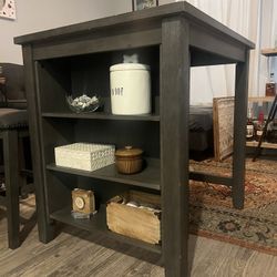 Ashley Furniture Counter Height Dining Table and 2 Bar Stools Set