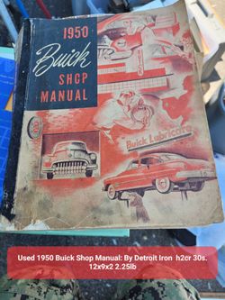 Used 1950  Shop Manual: By Detroit Iron h2cr 30s. 12x9x2 2.25lb &KAV