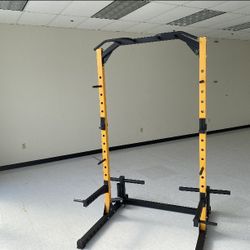 Brand New Half Rack Combo With Olympic Bumper Plates 