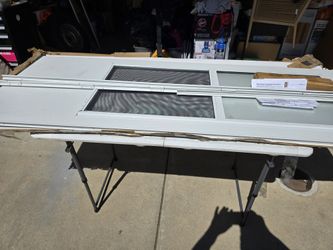 Glass screen door