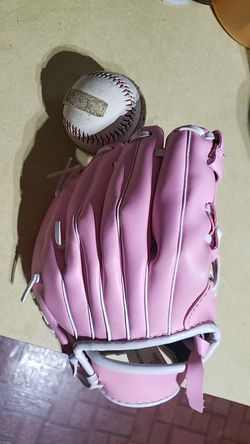 Baseball glove w velcro ball
