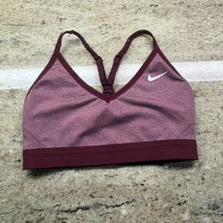 Women’s Nike Dri-Fit Maroon Sports Bra Size Small 
