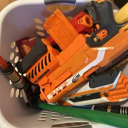 4 Nerf Guns AS-IS