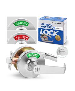 Door handle privacy vacant in use indicator