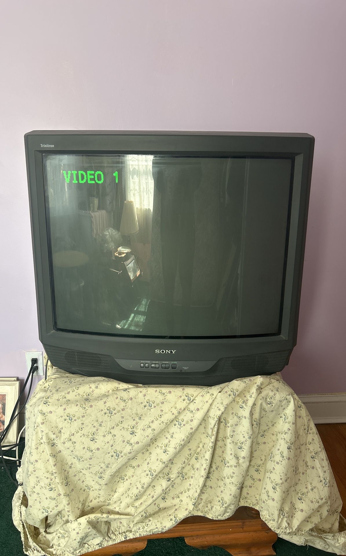 28 inch x 19.5 inch 1999 Sony Trinitron tv (still works)