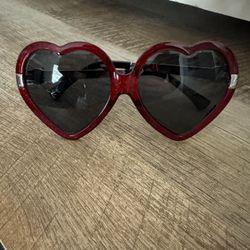 Scarlett Heart Shaped Sunglasses. Never Worn. 